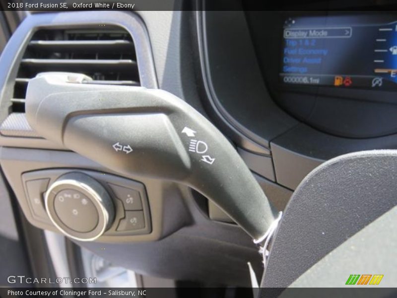 Oxford White / Ebony 2018 Ford Fusion SE