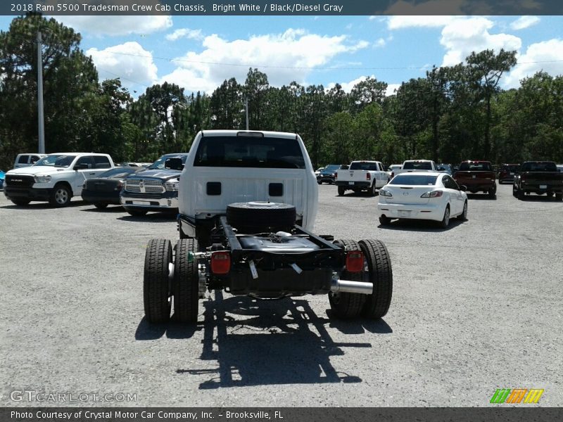 Bright White / Black/Diesel Gray 2018 Ram 5500 Tradesman Crew Cab Chassis