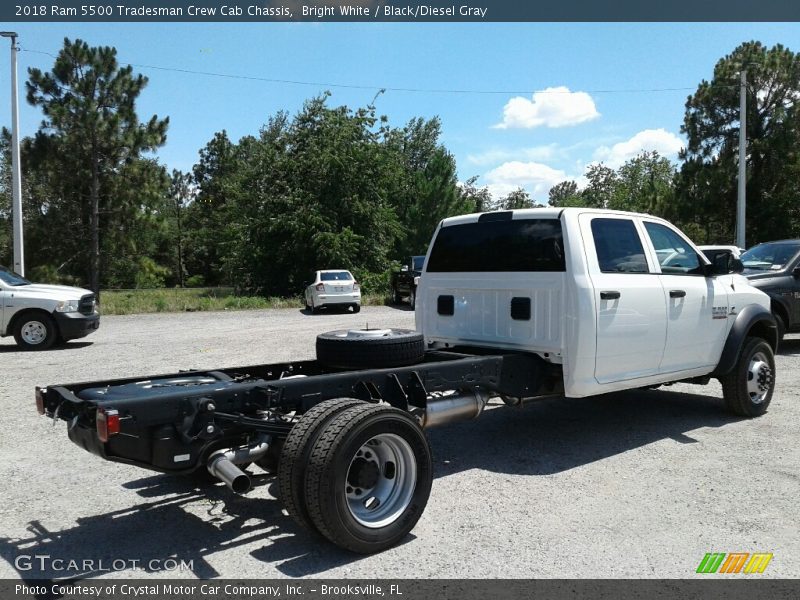 Bright White / Black/Diesel Gray 2018 Ram 5500 Tradesman Crew Cab Chassis