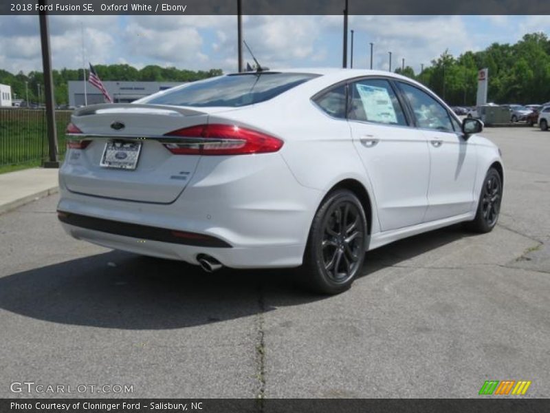 Oxford White / Ebony 2018 Ford Fusion SE