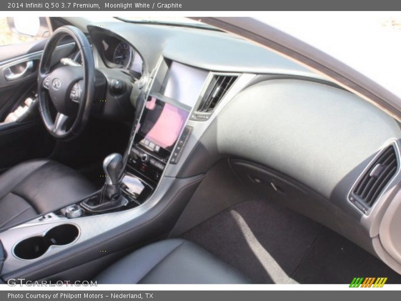 Moonlight White / Graphite 2014 Infiniti Q 50 3.7 Premium