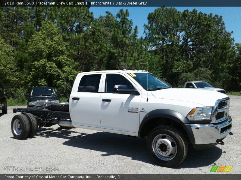 Bright White / Black/Diesel Gray 2018 Ram 5500 Tradesman Crew Cab Chassis