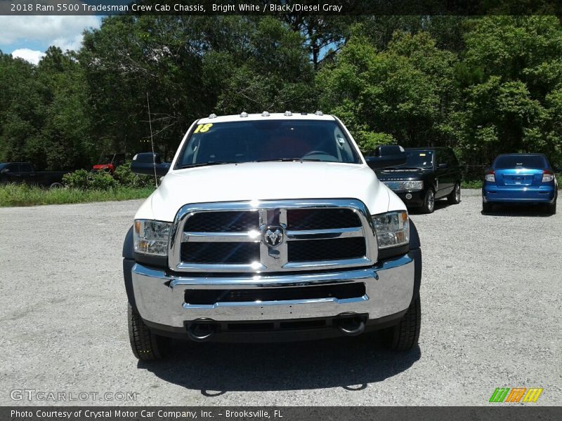 Bright White / Black/Diesel Gray 2018 Ram 5500 Tradesman Crew Cab Chassis