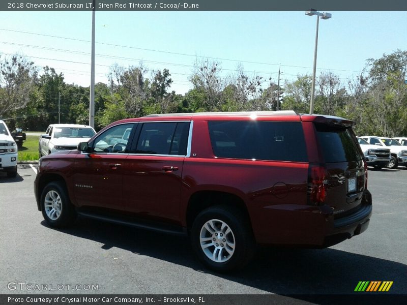 Siren Red Tintcoat / Cocoa/­Dune 2018 Chevrolet Suburban LT