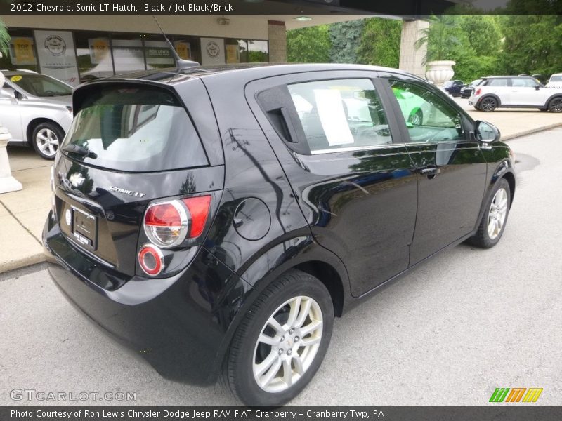 Black / Jet Black/Brick 2012 Chevrolet Sonic LT Hatch