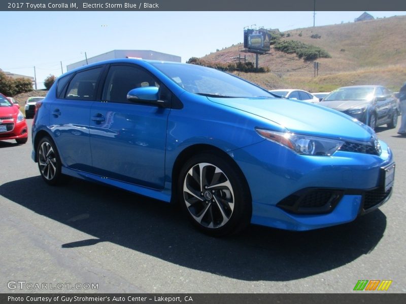 Electric Storm Blue / Black 2017 Toyota Corolla iM