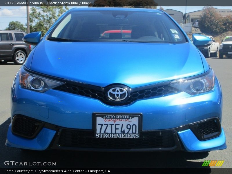Electric Storm Blue / Black 2017 Toyota Corolla iM