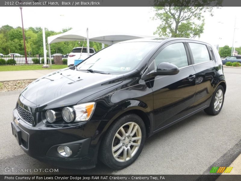 Black / Jet Black/Brick 2012 Chevrolet Sonic LT Hatch