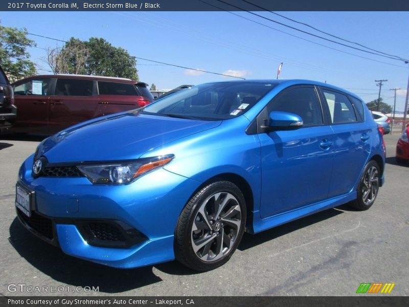 Electric Storm Blue / Black 2017 Toyota Corolla iM