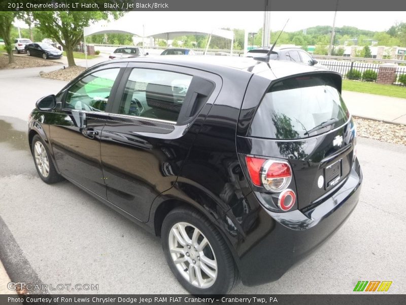 Black / Jet Black/Brick 2012 Chevrolet Sonic LT Hatch