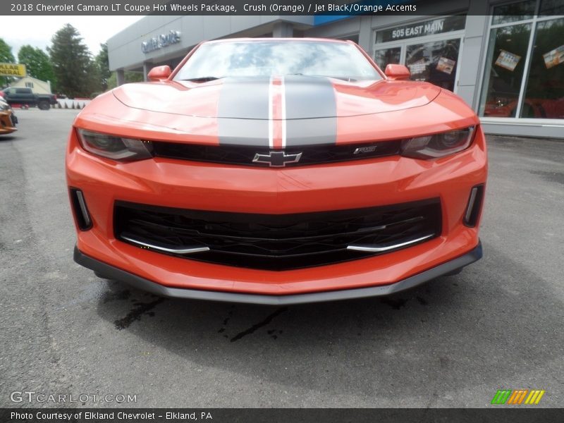Crush (Orange) / Jet Black/Orange Accents 2018 Chevrolet Camaro LT Coupe Hot Wheels Package