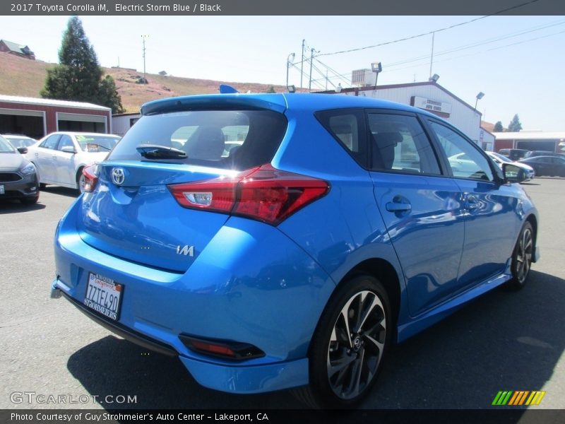 Electric Storm Blue / Black 2017 Toyota Corolla iM