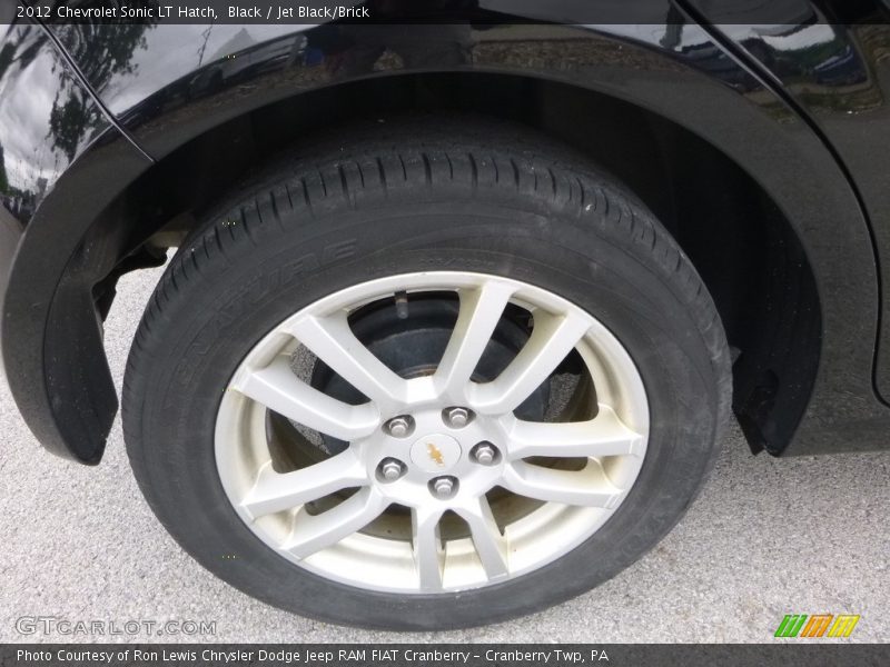 Black / Jet Black/Brick 2012 Chevrolet Sonic LT Hatch