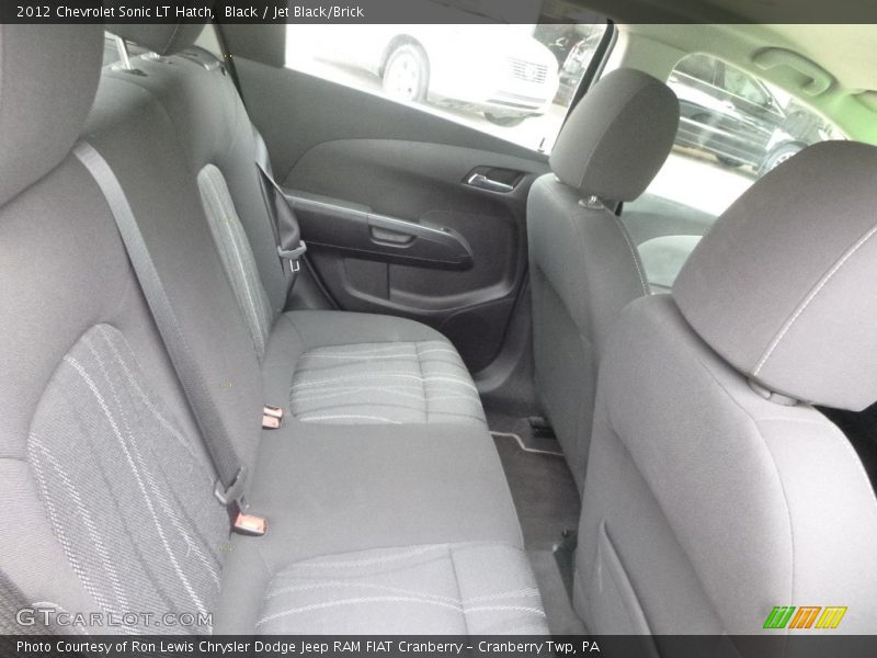 Black / Jet Black/Brick 2012 Chevrolet Sonic LT Hatch
