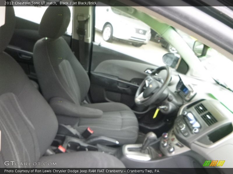 Black / Jet Black/Brick 2012 Chevrolet Sonic LT Hatch