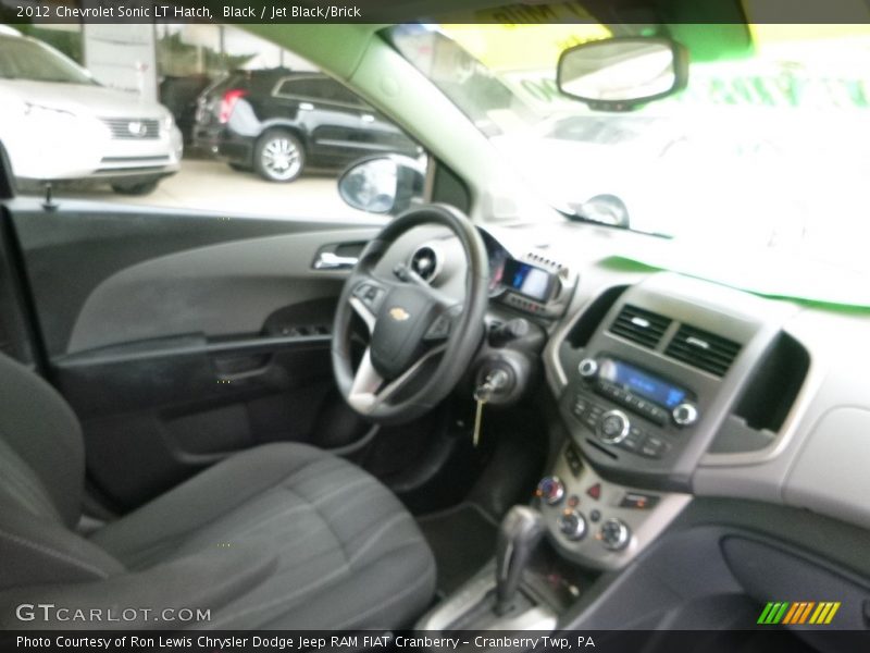 Black / Jet Black/Brick 2012 Chevrolet Sonic LT Hatch
