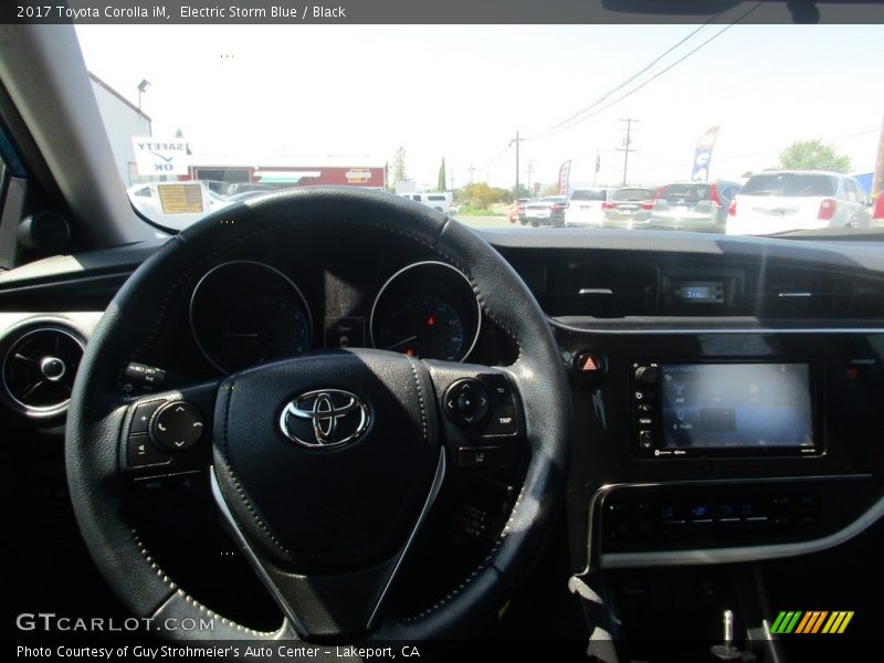Electric Storm Blue / Black 2017 Toyota Corolla iM