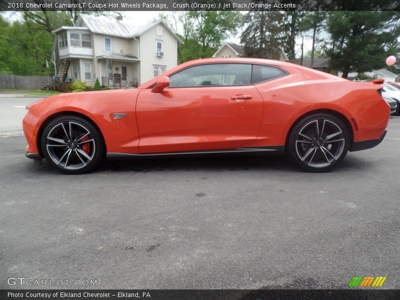 Crush (Orange) / Jet Black/Orange Accents 2018 Chevrolet Camaro LT Coupe Hot Wheels Package