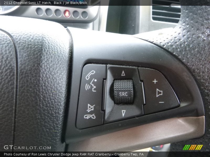 Black / Jet Black/Brick 2012 Chevrolet Sonic LT Hatch