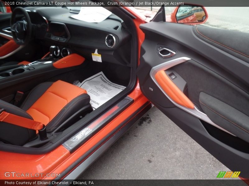 Crush (Orange) / Jet Black/Orange Accents 2018 Chevrolet Camaro LT Coupe Hot Wheels Package