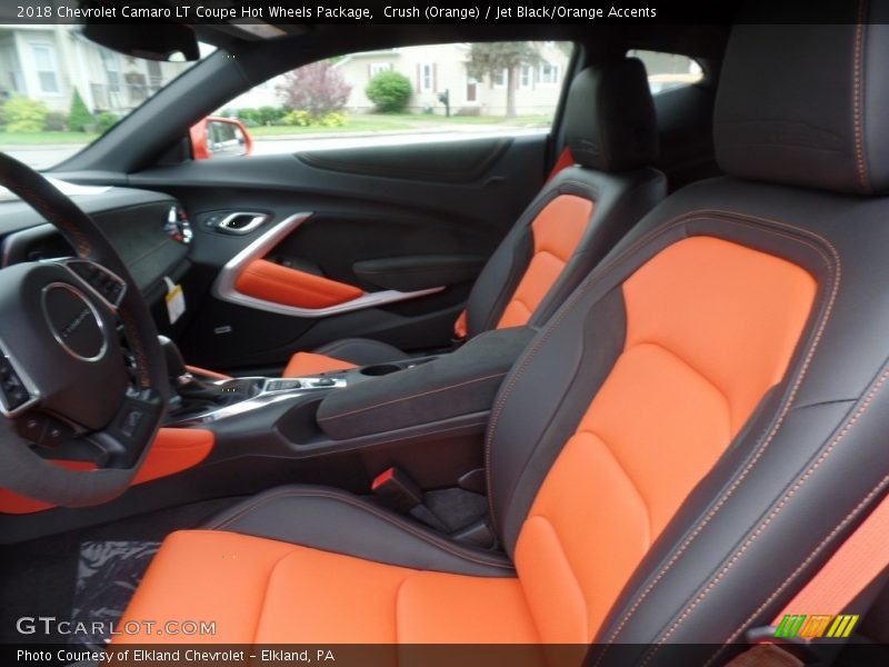 Crush (Orange) / Jet Black/Orange Accents 2018 Chevrolet Camaro LT Coupe Hot Wheels Package