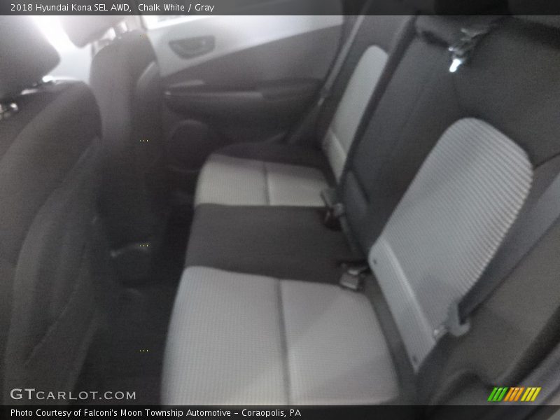 Chalk White / Gray 2018 Hyundai Kona SEL AWD