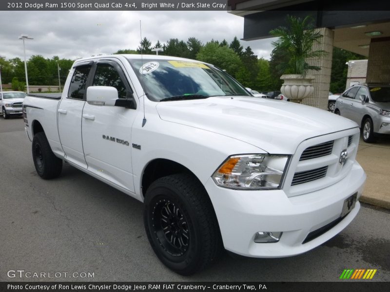 Bright White / Dark Slate Gray 2012 Dodge Ram 1500 Sport Quad Cab 4x4