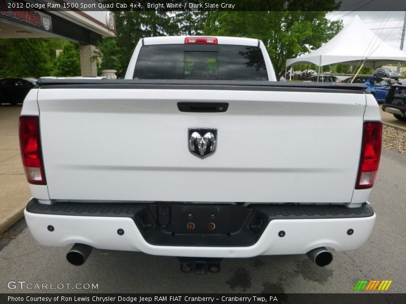 Bright White / Dark Slate Gray 2012 Dodge Ram 1500 Sport Quad Cab 4x4