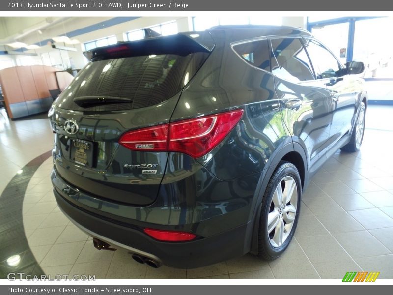 Juniper Green / Beige 2013 Hyundai Santa Fe Sport 2.0T AWD