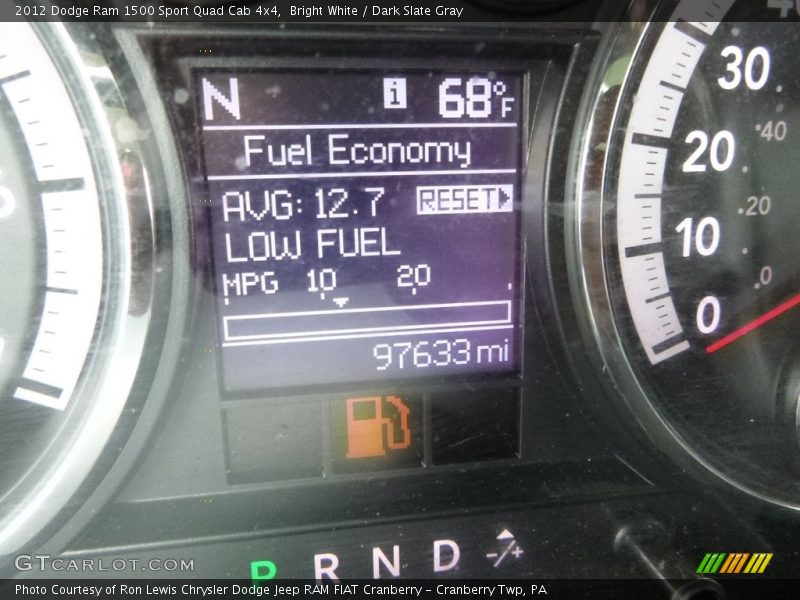 Bright White / Dark Slate Gray 2012 Dodge Ram 1500 Sport Quad Cab 4x4
