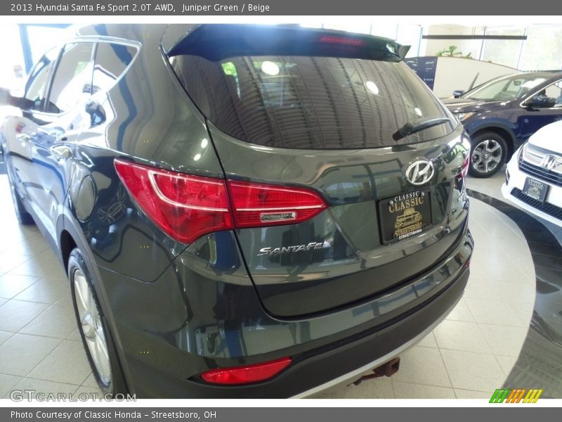 Juniper Green / Beige 2013 Hyundai Santa Fe Sport 2.0T AWD
