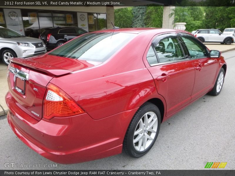 Red Candy Metallic / Medium Light Stone 2012 Ford Fusion SEL V6