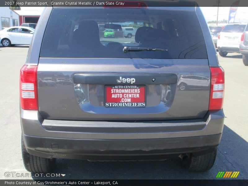 Granite Crystal Metallic / Dark Slate Gray 2017 Jeep Patriot Sport