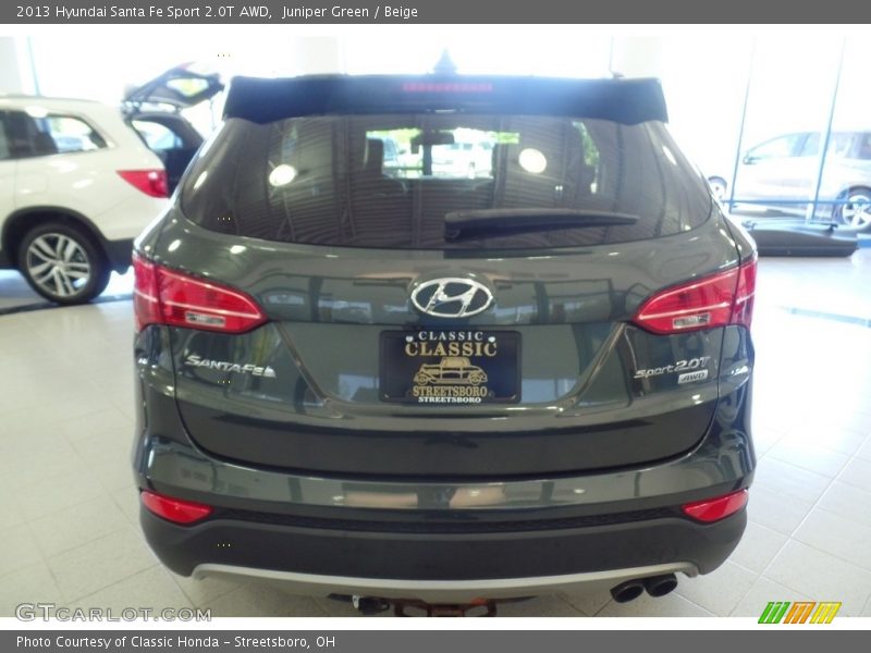 Juniper Green / Beige 2013 Hyundai Santa Fe Sport 2.0T AWD