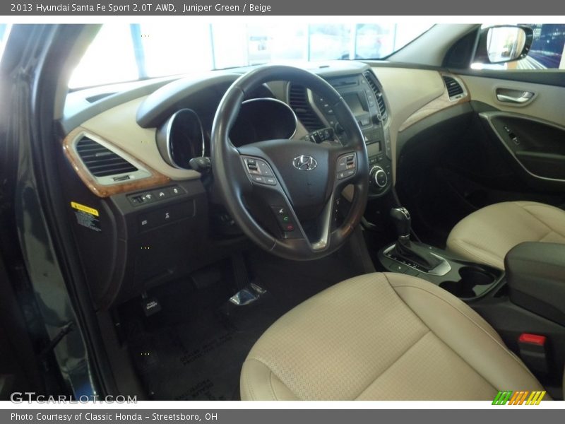 Juniper Green / Beige 2013 Hyundai Santa Fe Sport 2.0T AWD