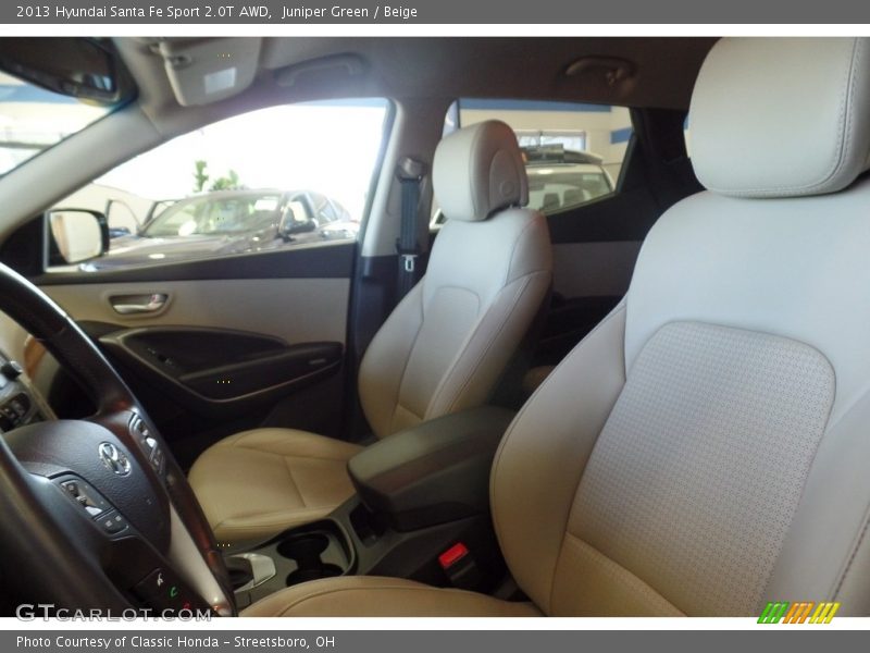 Juniper Green / Beige 2013 Hyundai Santa Fe Sport 2.0T AWD