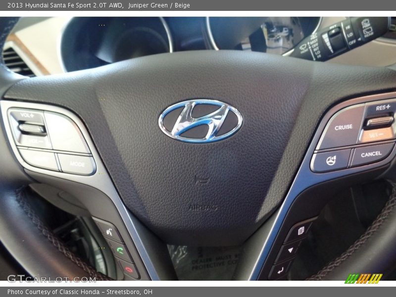 Juniper Green / Beige 2013 Hyundai Santa Fe Sport 2.0T AWD