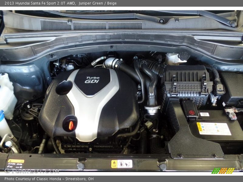 Juniper Green / Beige 2013 Hyundai Santa Fe Sport 2.0T AWD