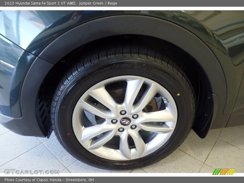 Juniper Green / Beige 2013 Hyundai Santa Fe Sport 2.0T AWD