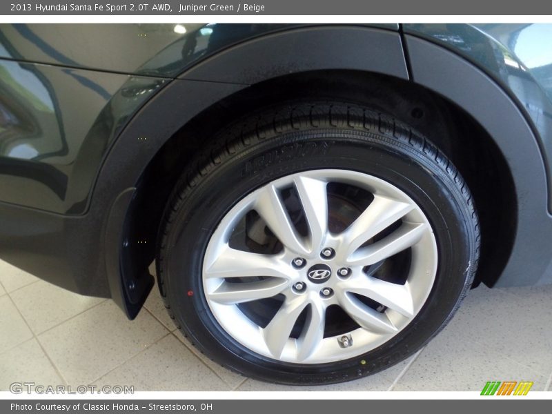 Juniper Green / Beige 2013 Hyundai Santa Fe Sport 2.0T AWD