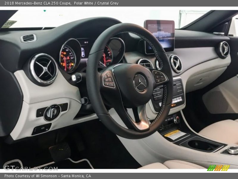 Polar White / Crystal Grey 2018 Mercedes-Benz CLA 250 Coupe