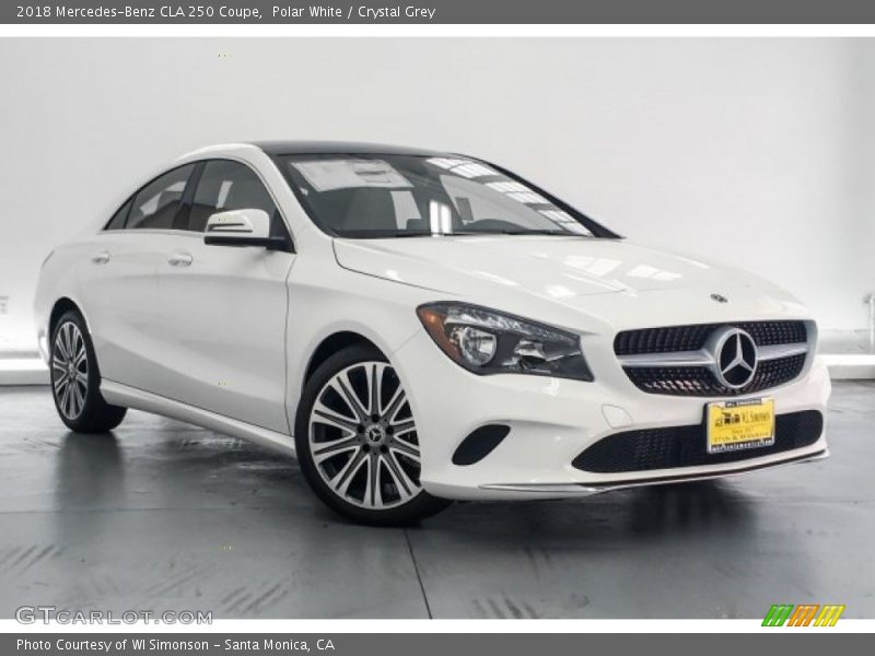 Polar White / Crystal Grey 2018 Mercedes-Benz CLA 250 Coupe