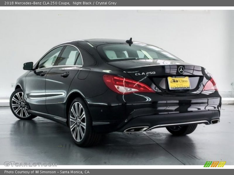 Night Black / Crystal Grey 2018 Mercedes-Benz CLA 250 Coupe