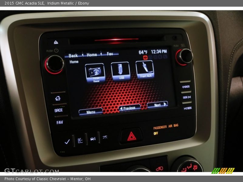 Iridium Metallic / Ebony 2015 GMC Acadia SLE