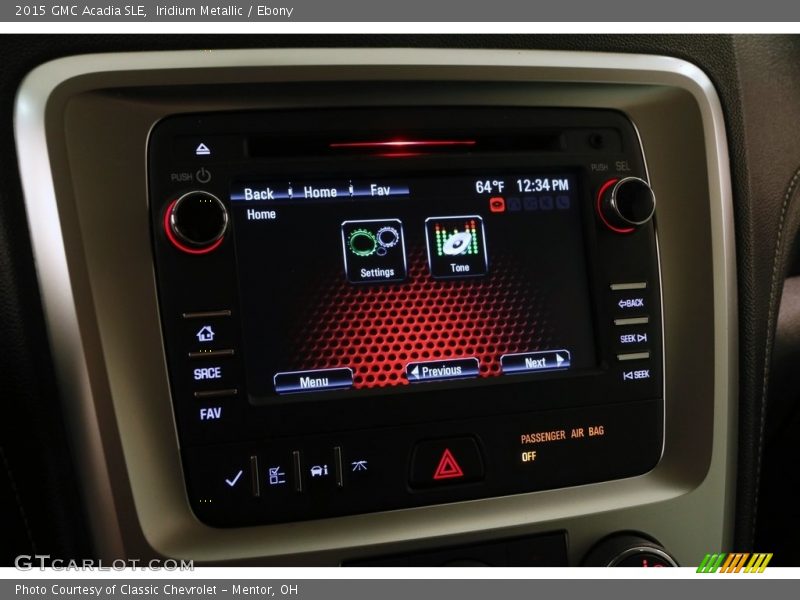 Iridium Metallic / Ebony 2015 GMC Acadia SLE