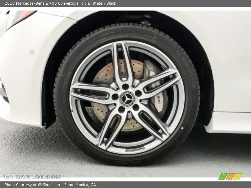 Polar White / Black 2018 Mercedes-Benz E 400 Convertible