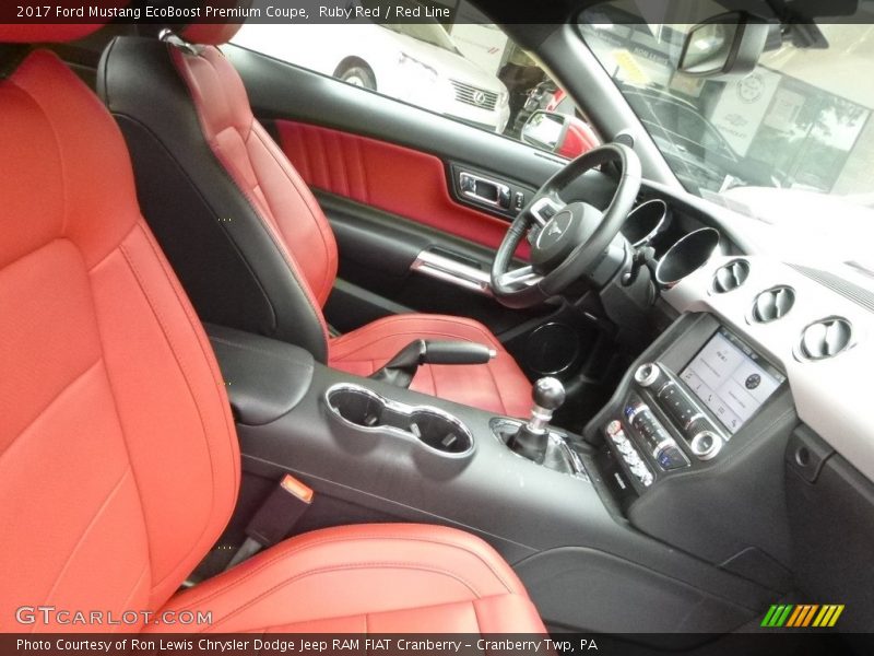 Front Seat of 2017 Mustang EcoBoost Premium Coupe
