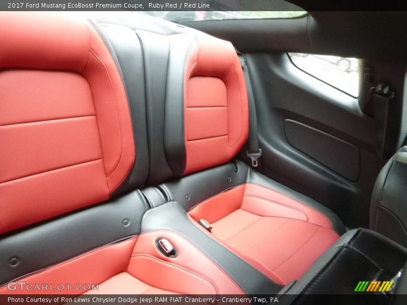 Rear Seat of 2017 Mustang EcoBoost Premium Coupe