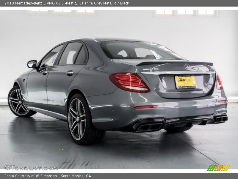 Selenite Grey Metallic / Black 2018 Mercedes-Benz E AMG 63 S 4Matic