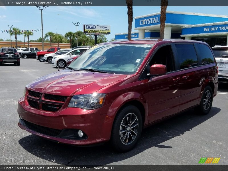 Octane Red / Black 2017 Dodge Grand Caravan GT